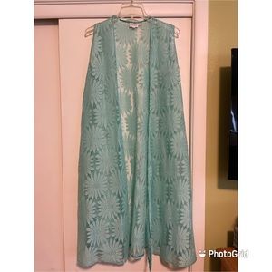 Lularoe Mint Green Floral Design Joy